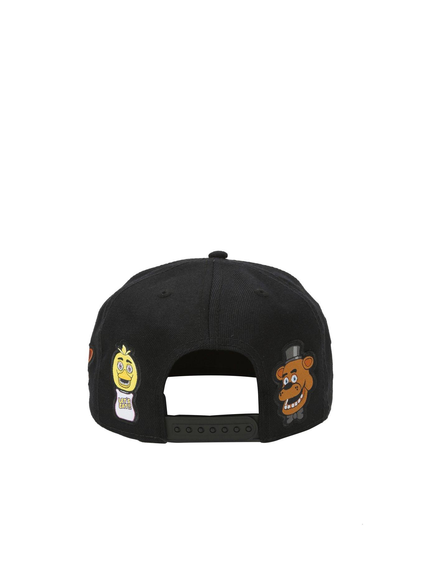 Five Nights At Freddy's Freddy Fazbear’s Pizza Characters Snapback Hat, , alternate