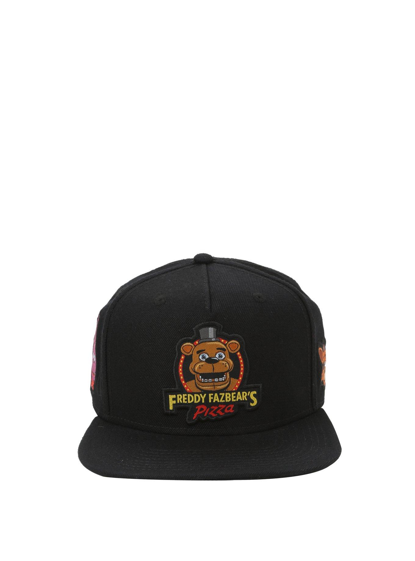 Five Nights At Freddy's Freddy Fazbear’s Pizza Characters Snapback Hat, , alternate