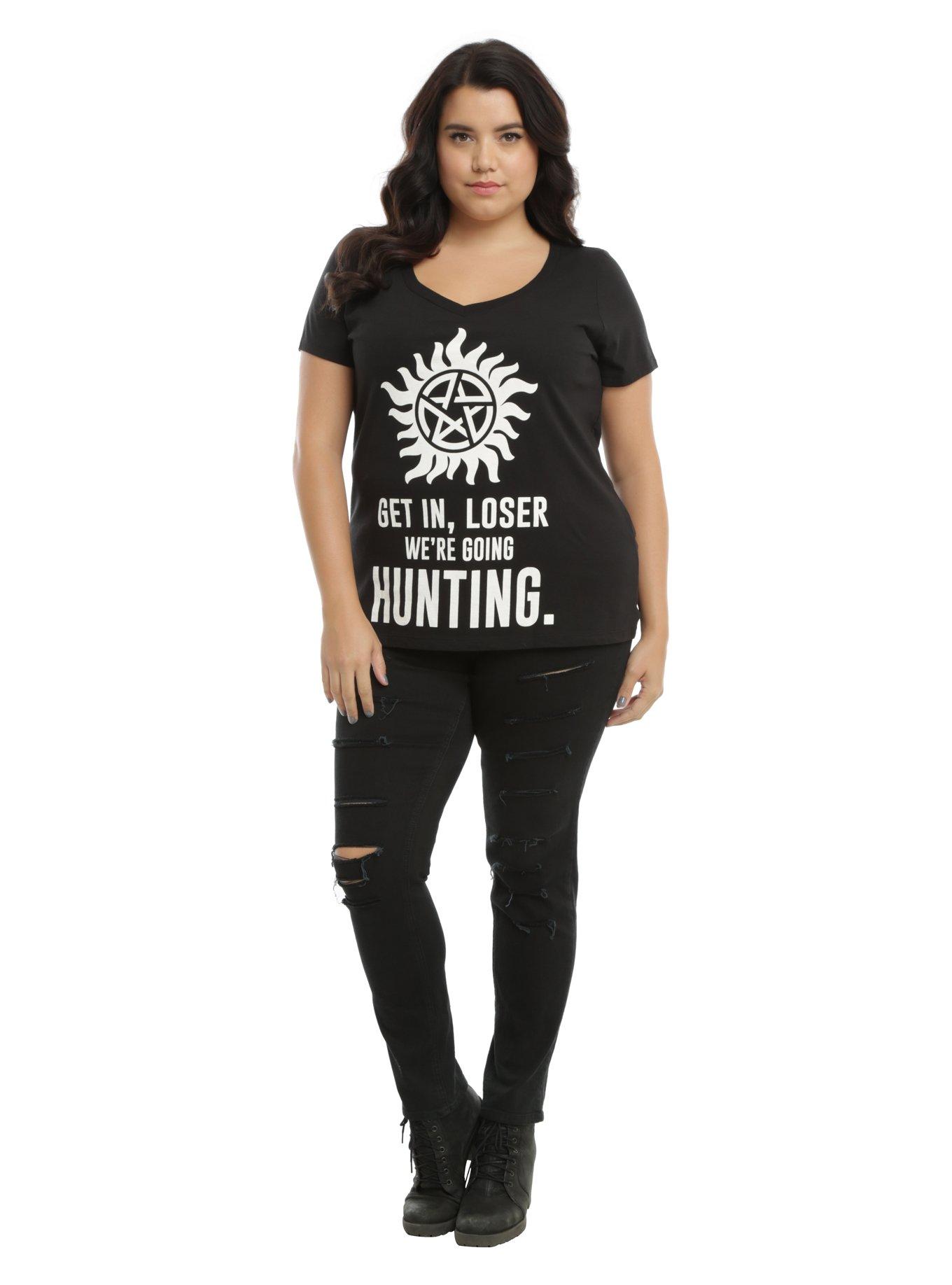 Supernatural Get In Loser Girls T-Shirt Plus Size, , alternate