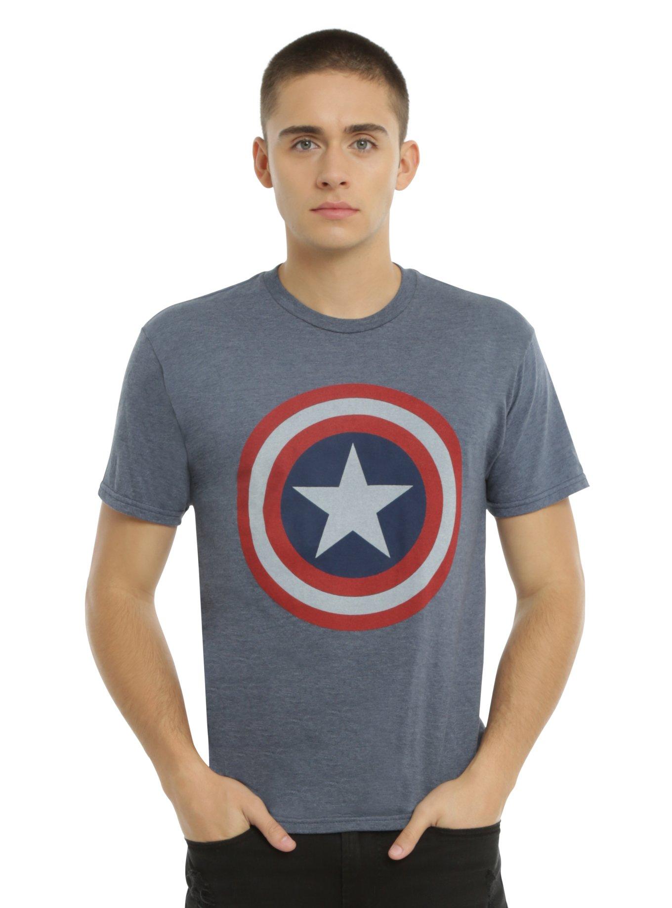 Marvel Captain America Shield Logo T-Shirt, , alternate