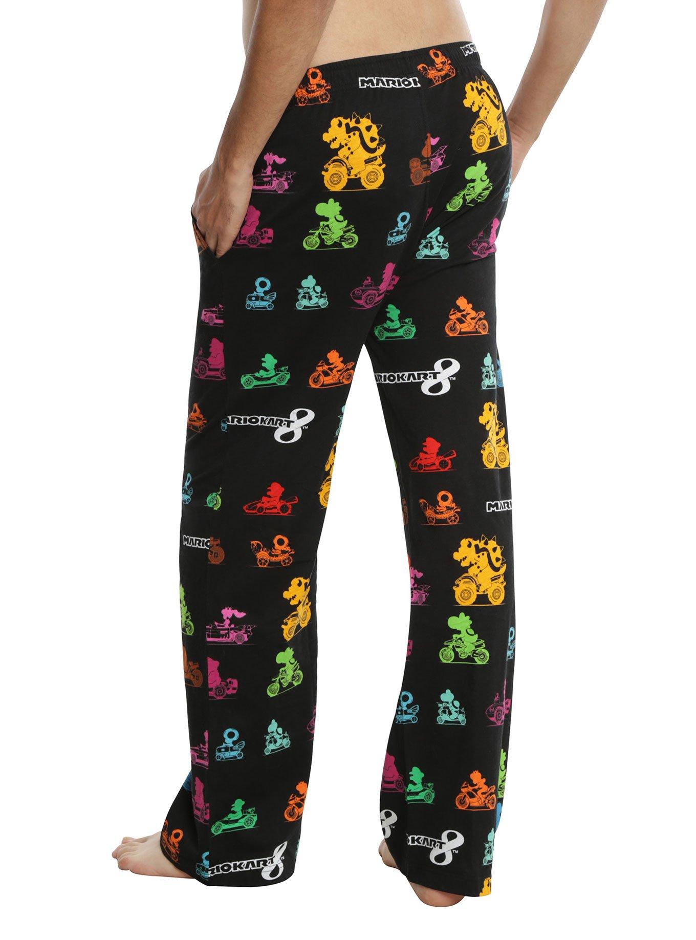 Mario Kart 8 Characters Guys Pajama Pants, , alternate