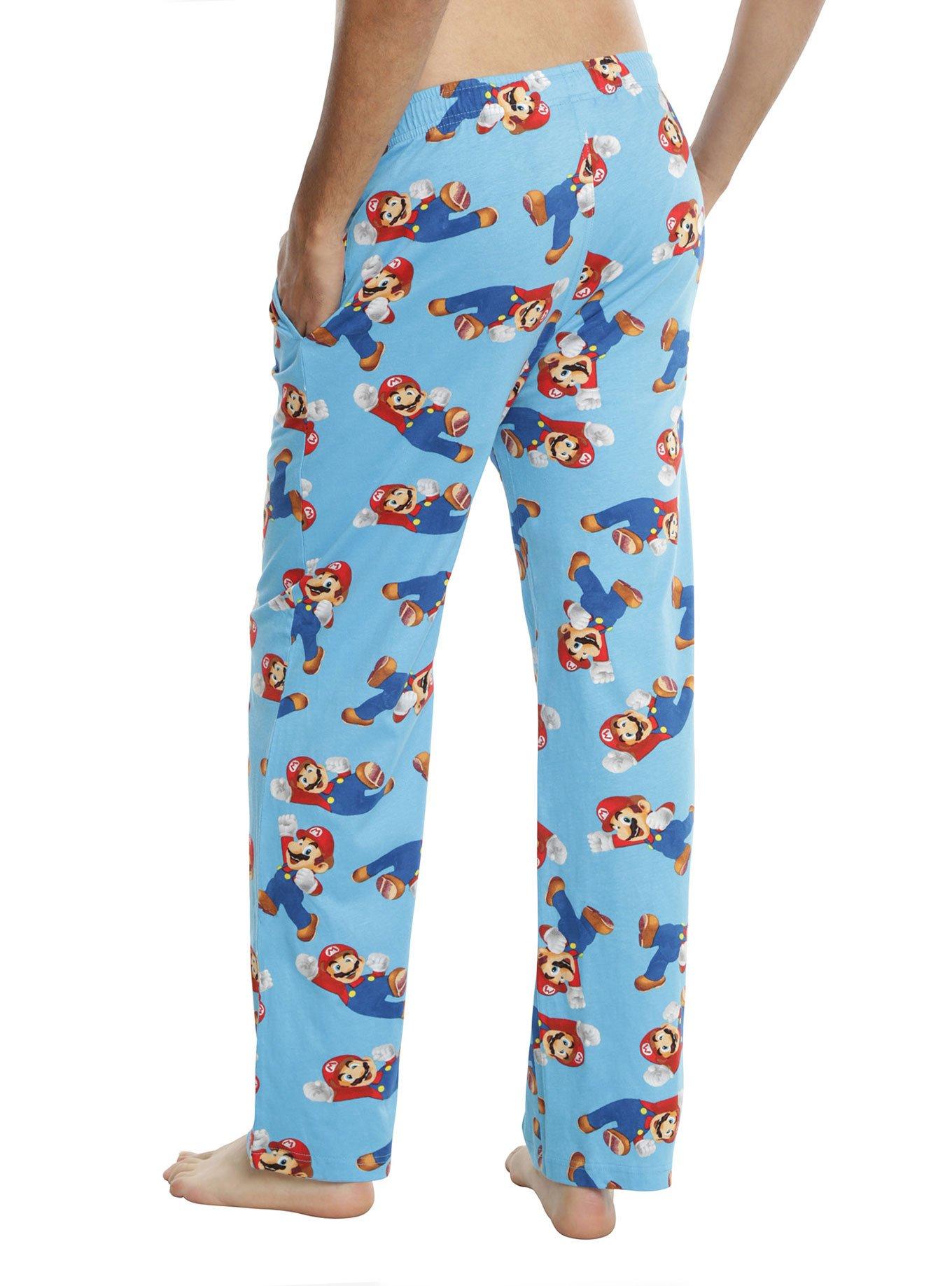 Super Mario Bros. Mario Jump Guys Pajama Pants, , alternate