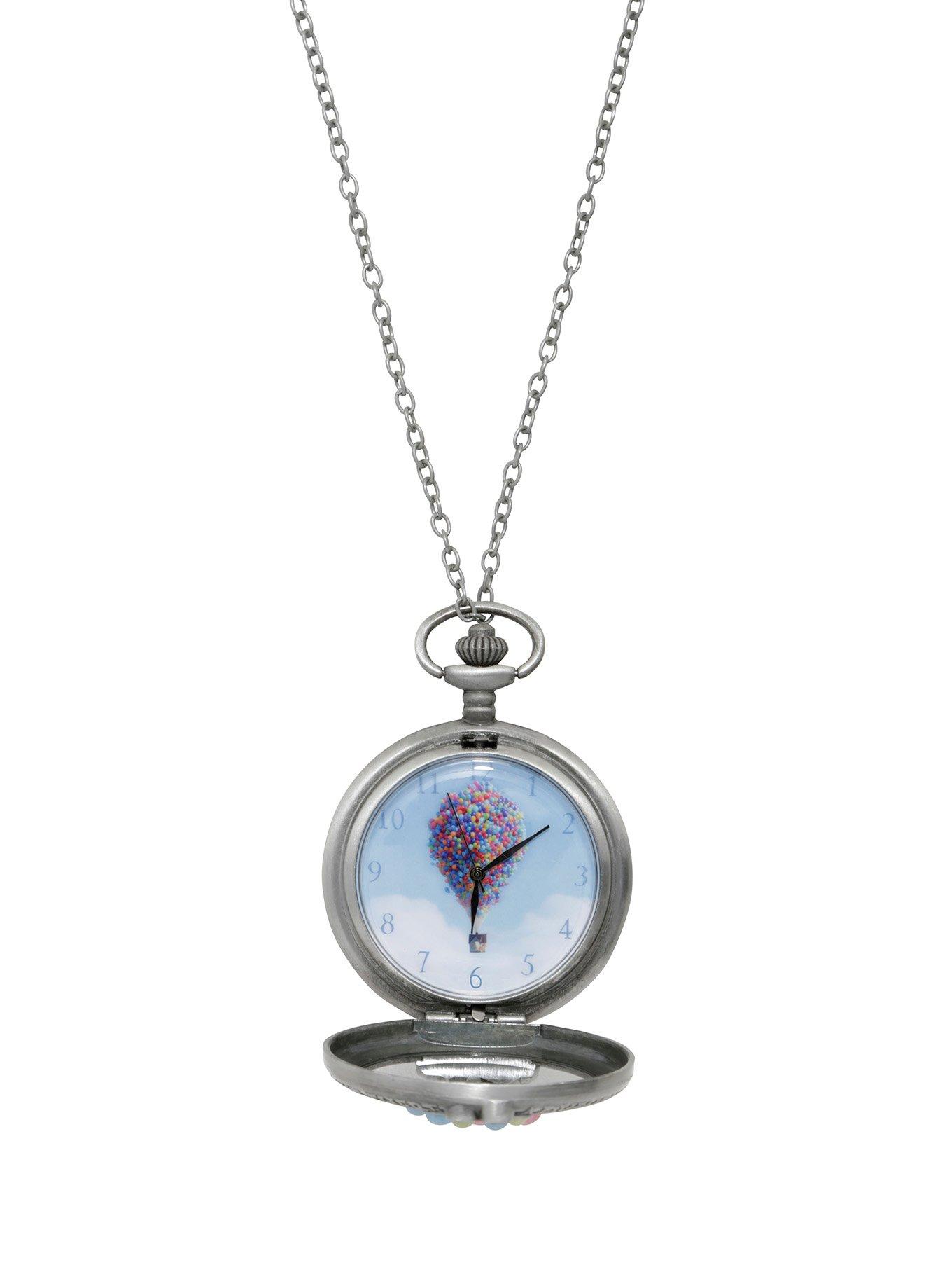 Disney Up Balloons Pocket Watch Necklace, , alternate