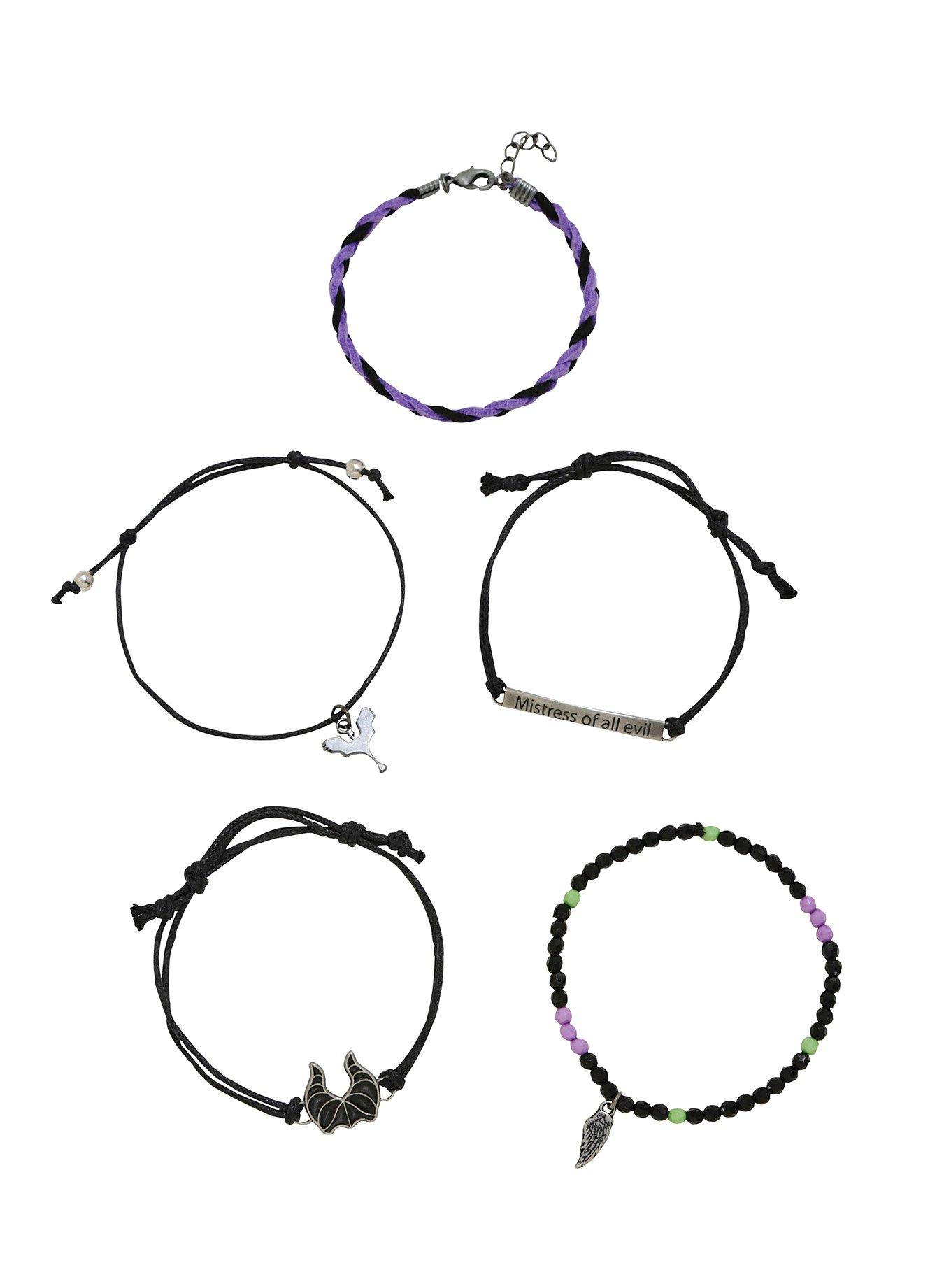Disney Sleeping Beauty Maleficent Bracelet Set, , alternate