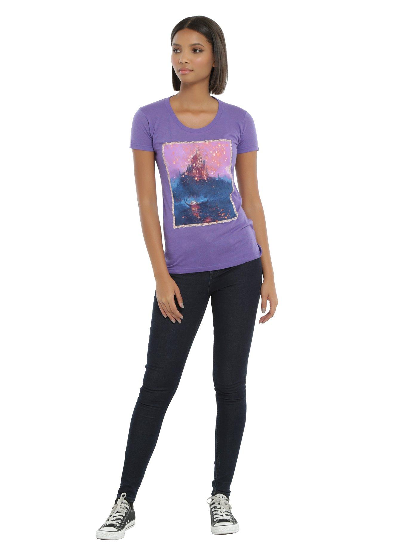 Disney Tangled Lights Girls T-Shirt, , alternate