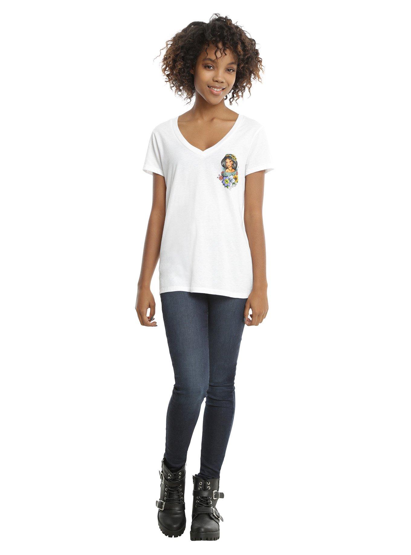 Disney Princess Jasmine Tattoo Girls T-Shirt, , alternate