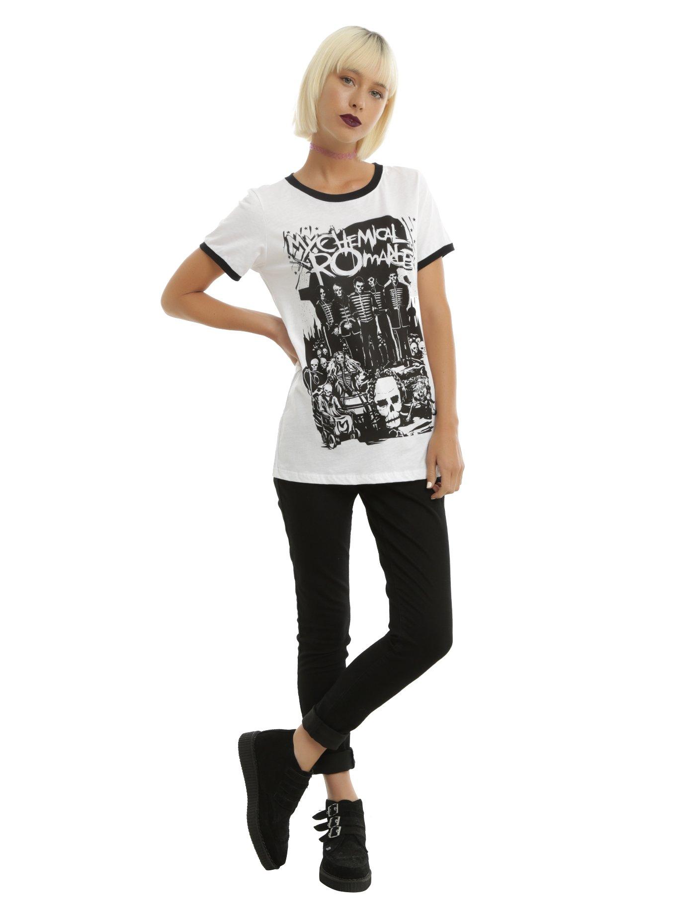 My Chemical Romance Black Parade Girls Ringer T-Shirt, , alternate