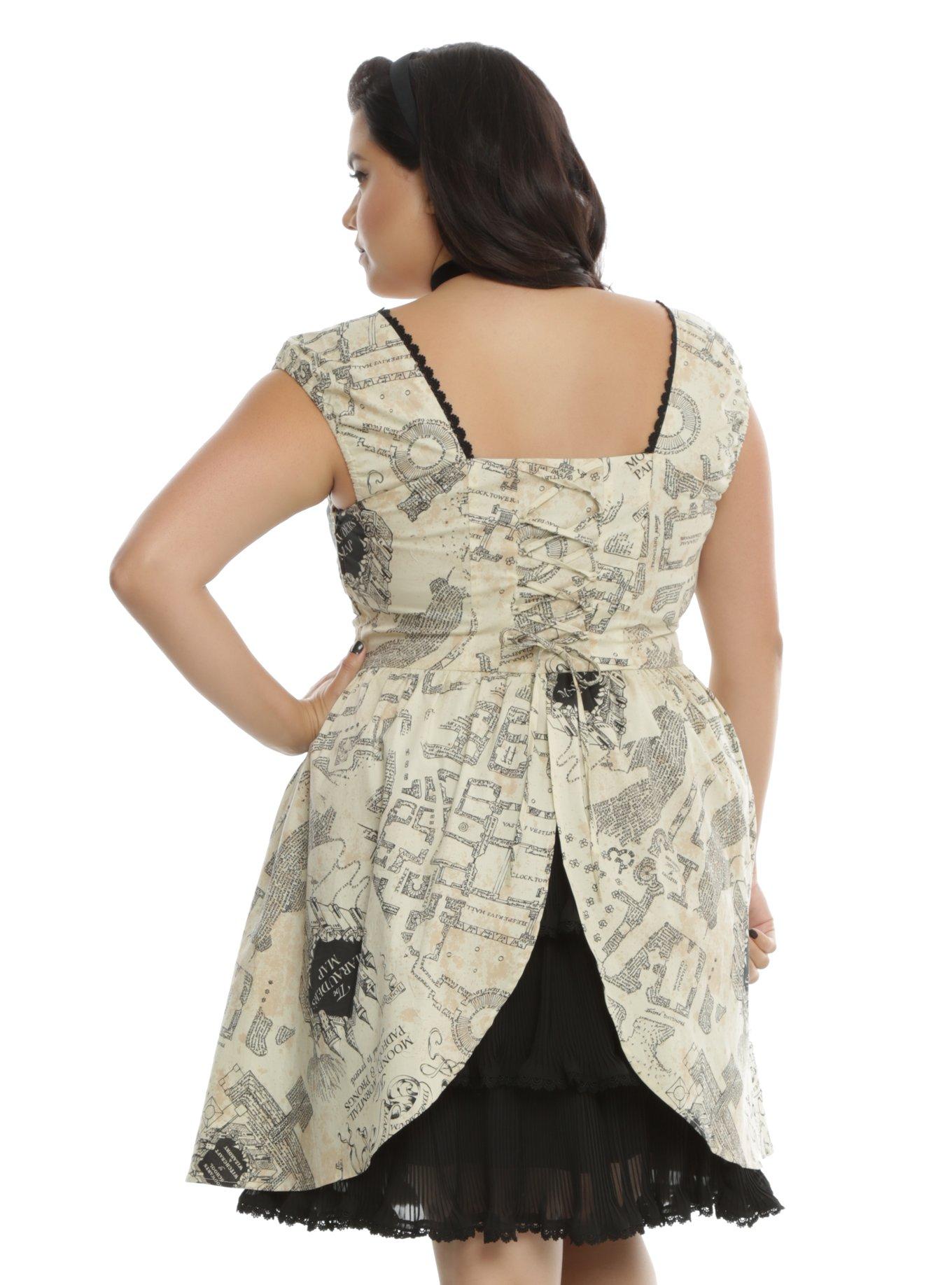 Harry Potter Marauder's Map Dress Plus Size, , alternate