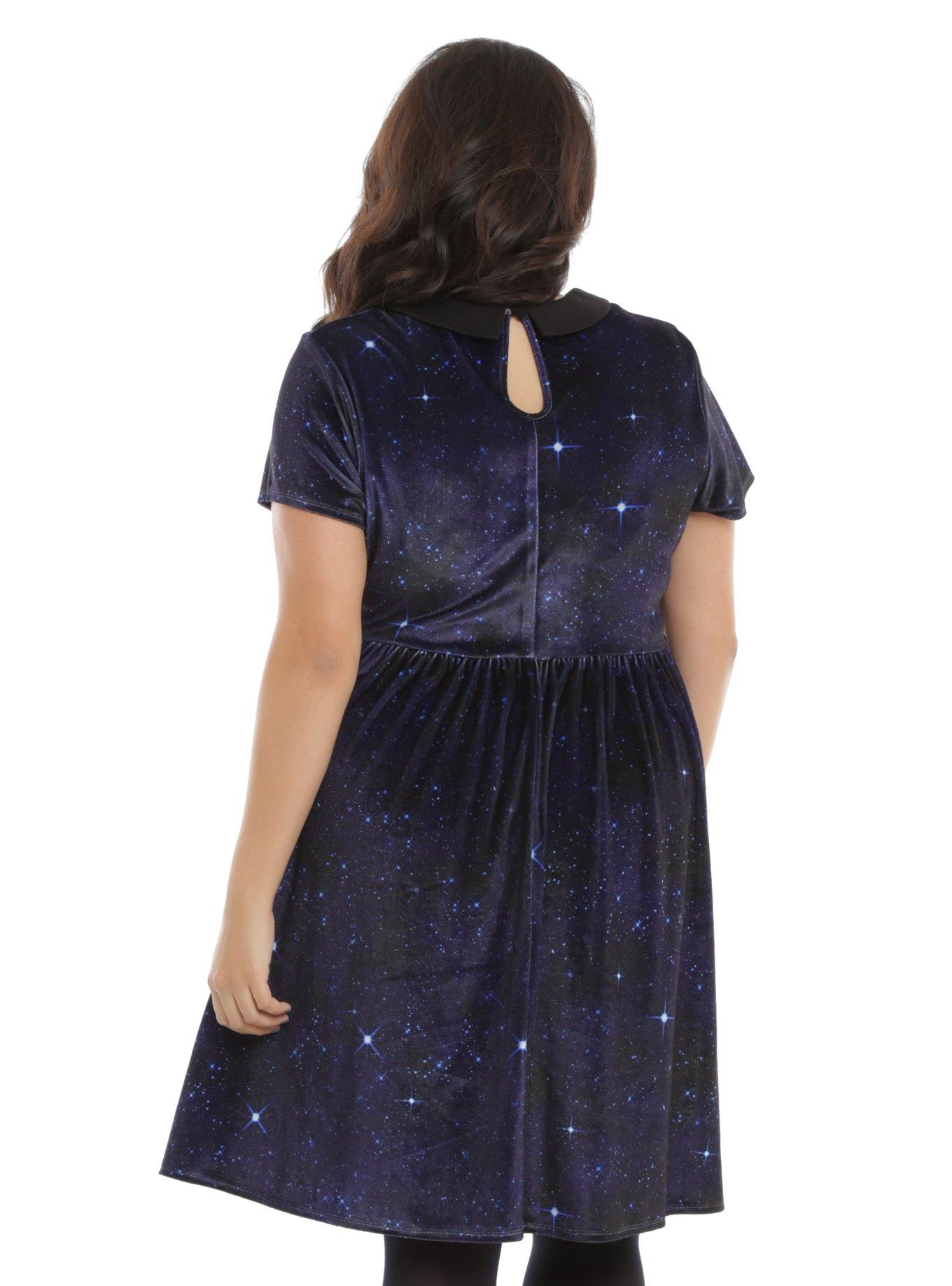 Doctor Who Galaxy TARDIS Velvet Dress Plus Size, , alternate