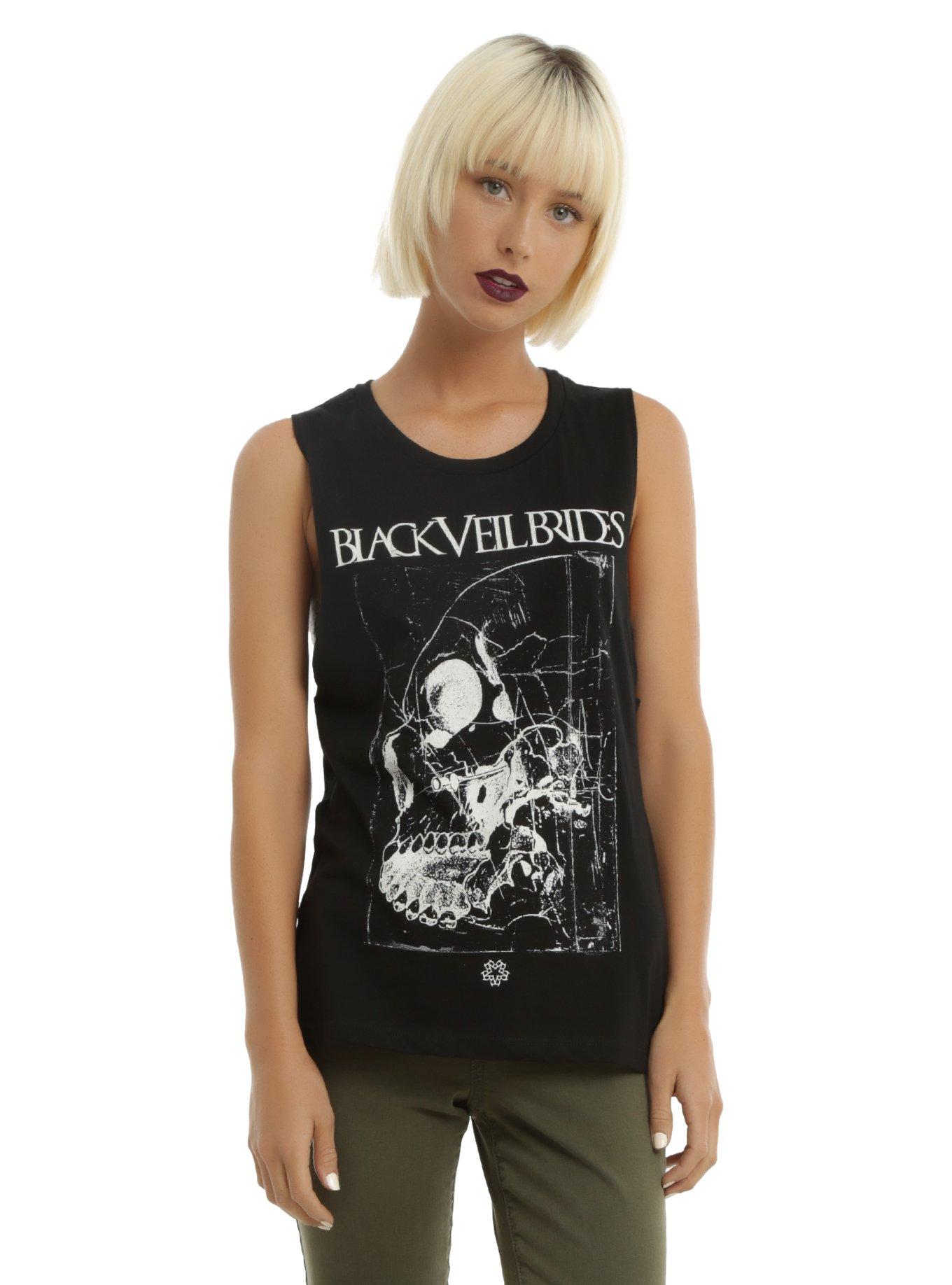 Black Veil Brides Skull Girls Muscle Top, , alternate