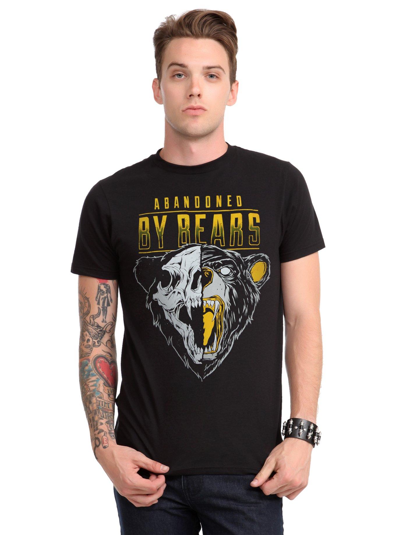 Abandoned By Bears Bear Skull T-Shirt, , alternate