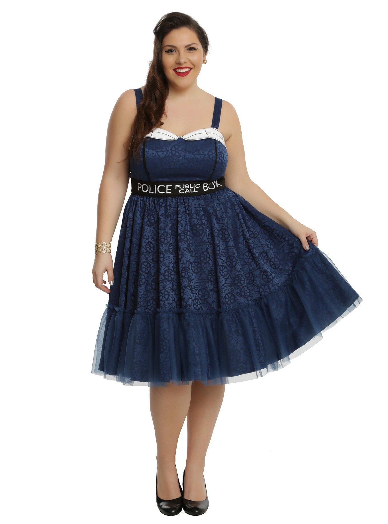 Doctor Who TARDIS Dress Plus Size, , alternate