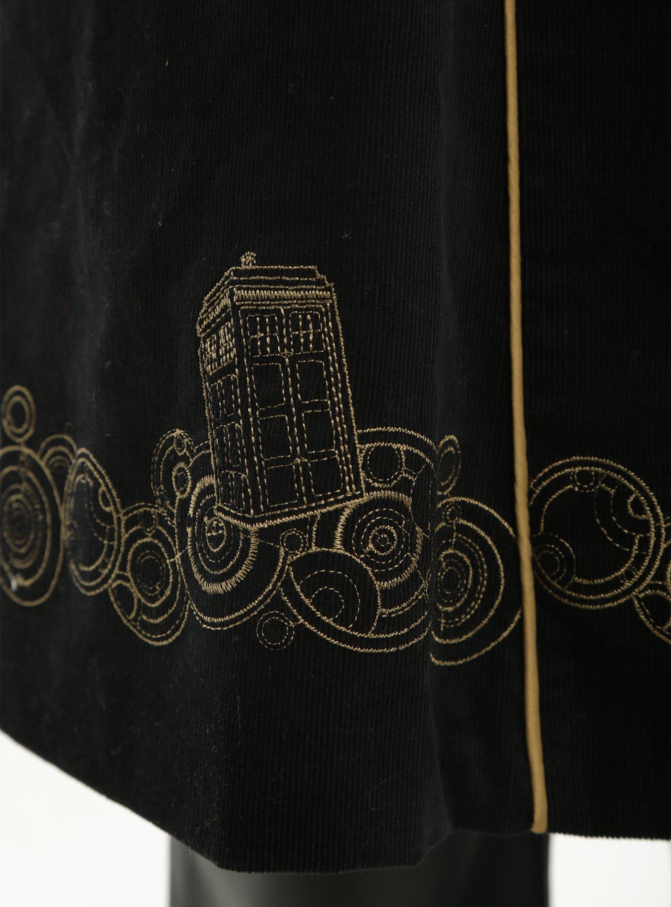 Doctor Who Embroidered TARDIS Girls Corduroy Coat, , alternate