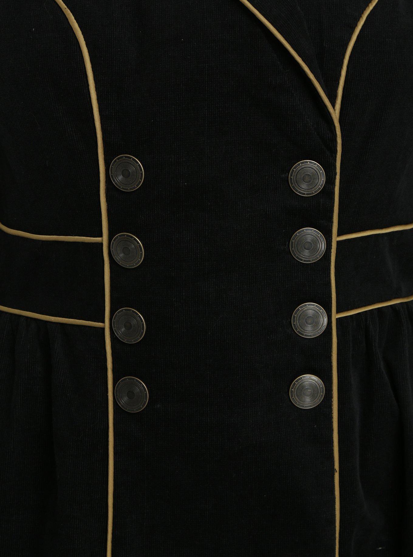Doctor Who TARDIS Embroidered Girls Corduroy Coat Plus Size, , alternate