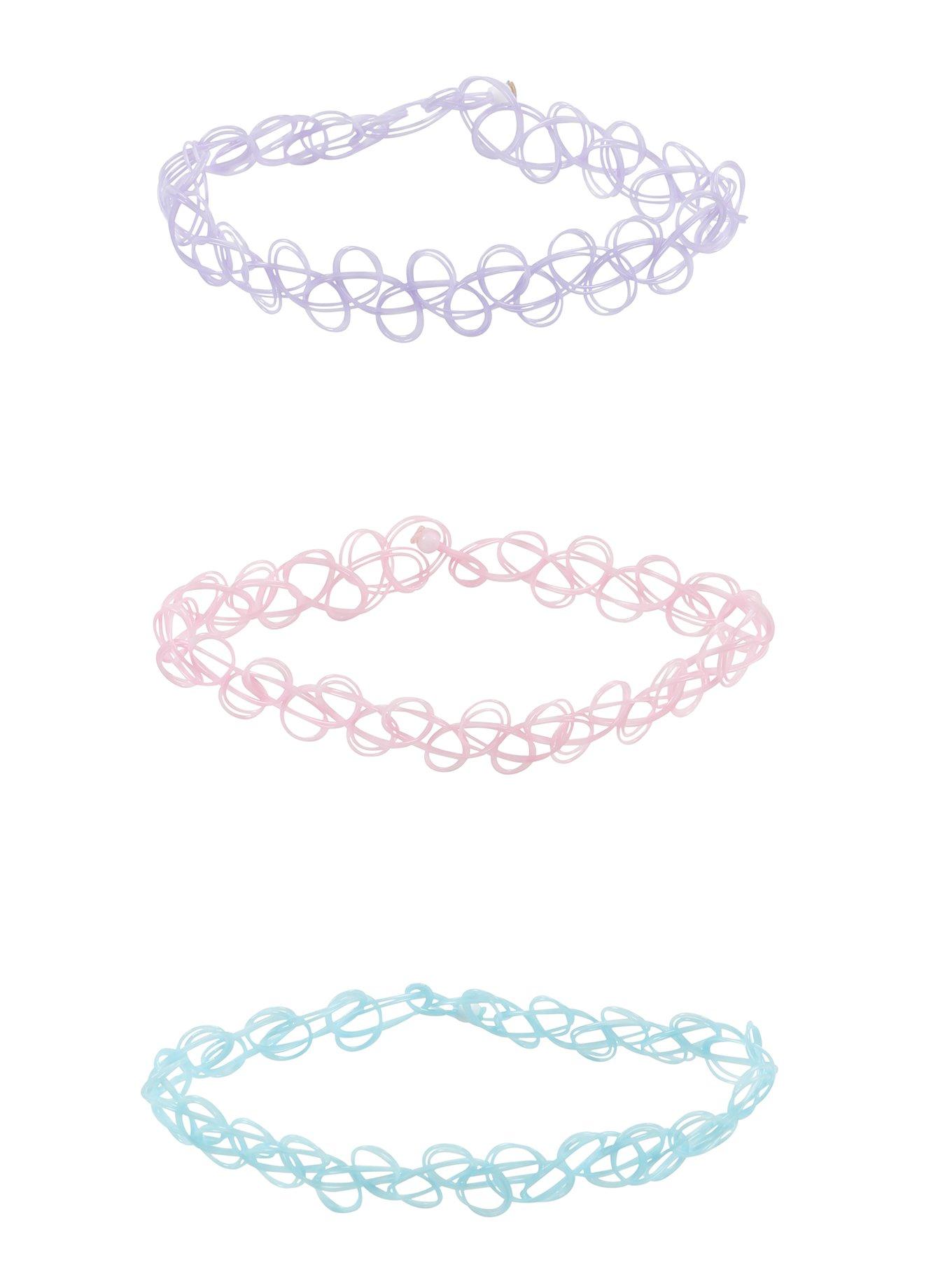 Pastel Tattoo Bracelet Set, , alternate