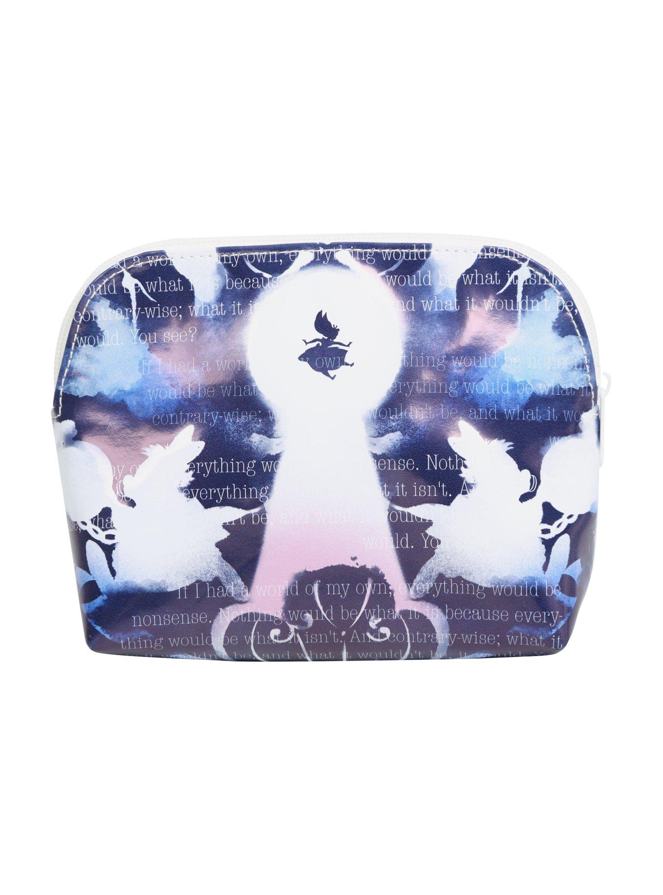 Disney Alice In Wonderland Watercolor Makeup Bag, , alternate