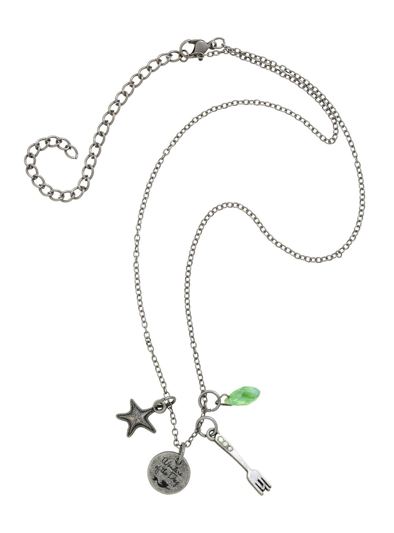 Disney The Little Mermaid Charm Necklace, , alternate