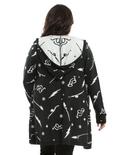 Harry Potter Symbols Girls Hooded Flyaway Cardigan Plus Size, , alternate