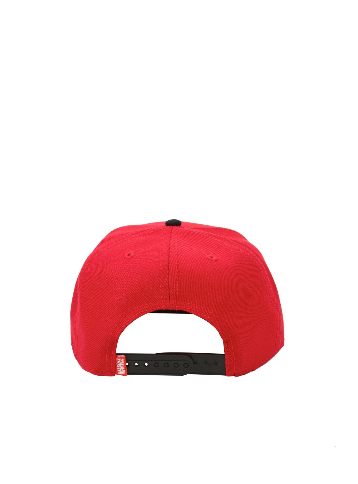 Marvel Deadpool Sketch Face Snapback Hat, , alternate