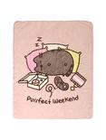Pusheen Purrfect Weekend Throw Blanket, , alternate