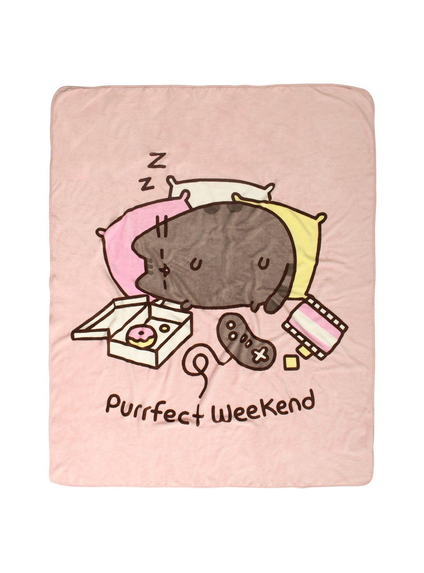 Pusheen Purrfect Weekend Throw Blanket