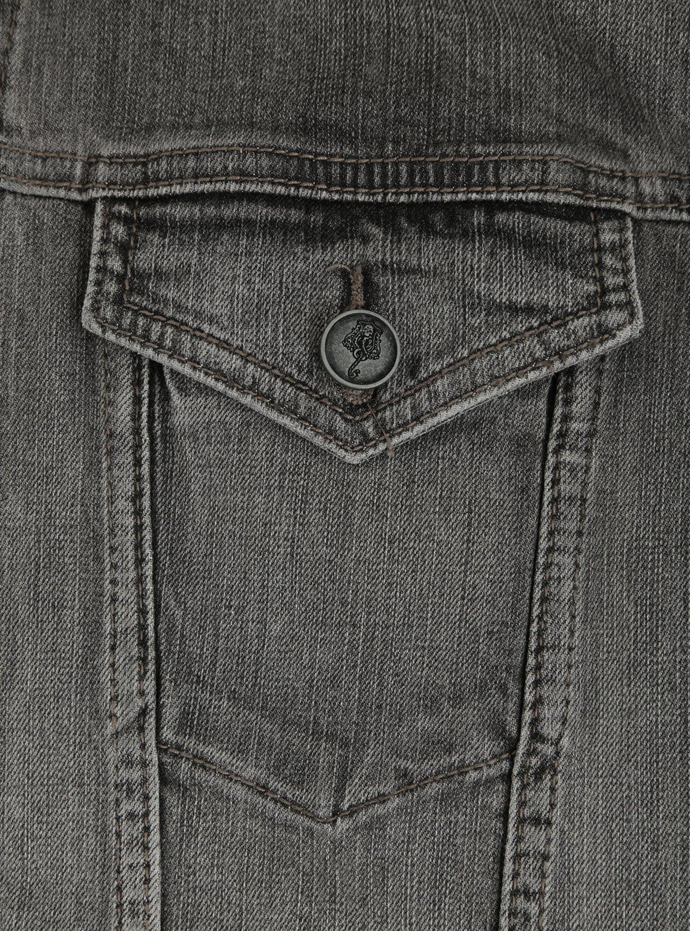 Harry Potter Death Eater Guys Hooded Denim Vest, , alternate