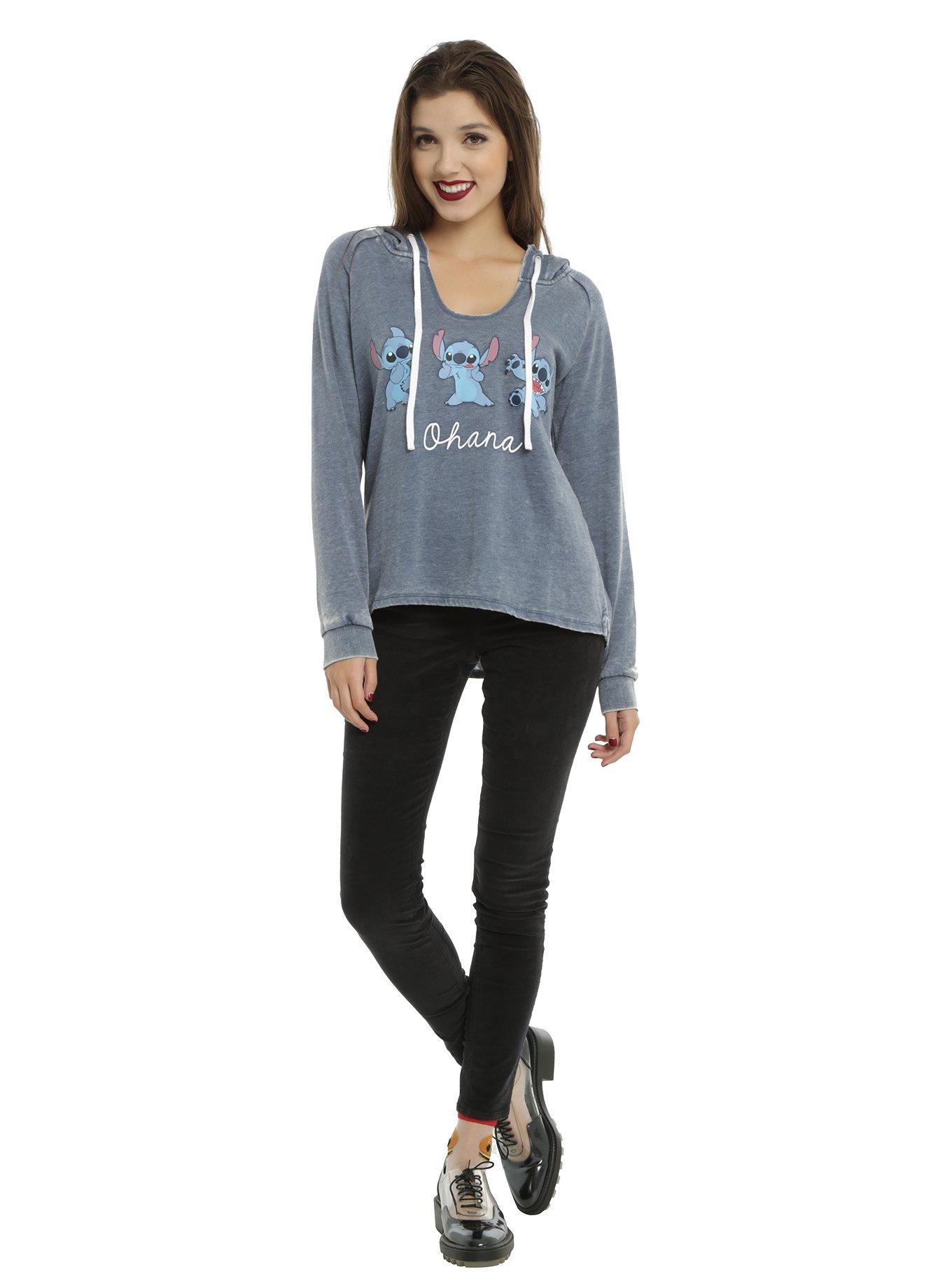 Disney Lilo & Stitch Ohana Girls Hoodie, , alternate