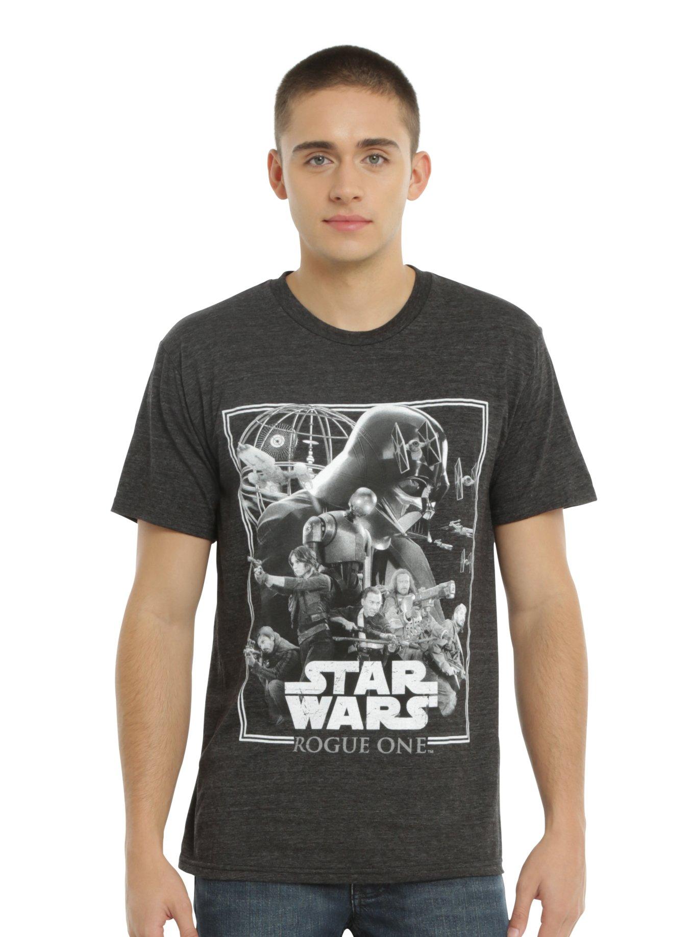 Star Wars Rogue One Poster T-Shirt, BLACK, alternate