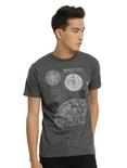 Star Wars Rogue One Death Star Schematic T-Shirt, BLACK, alternate