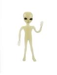 Bendable Poseable Glow-In-The-Dark Alien Figure, , alternate