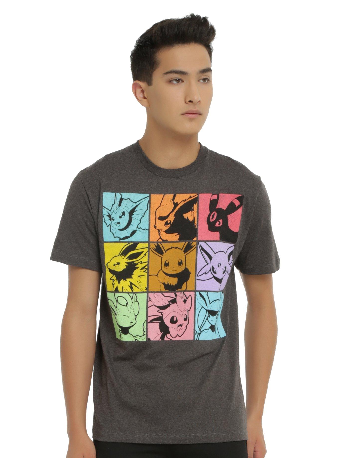 Pokemon Eevee Evolutions Squares T-Shirt, , alternate