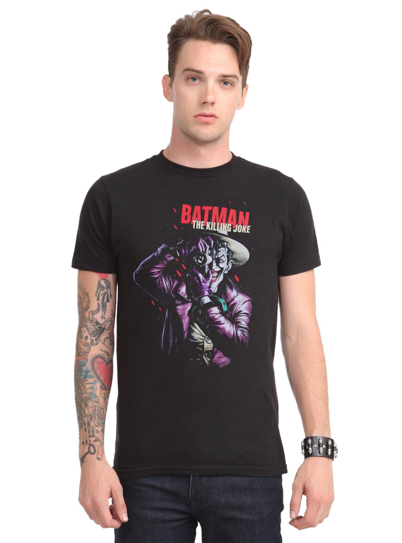 DC Comics Batman The Killing Joke Poster Oil Wash T-Shirt, , alternate