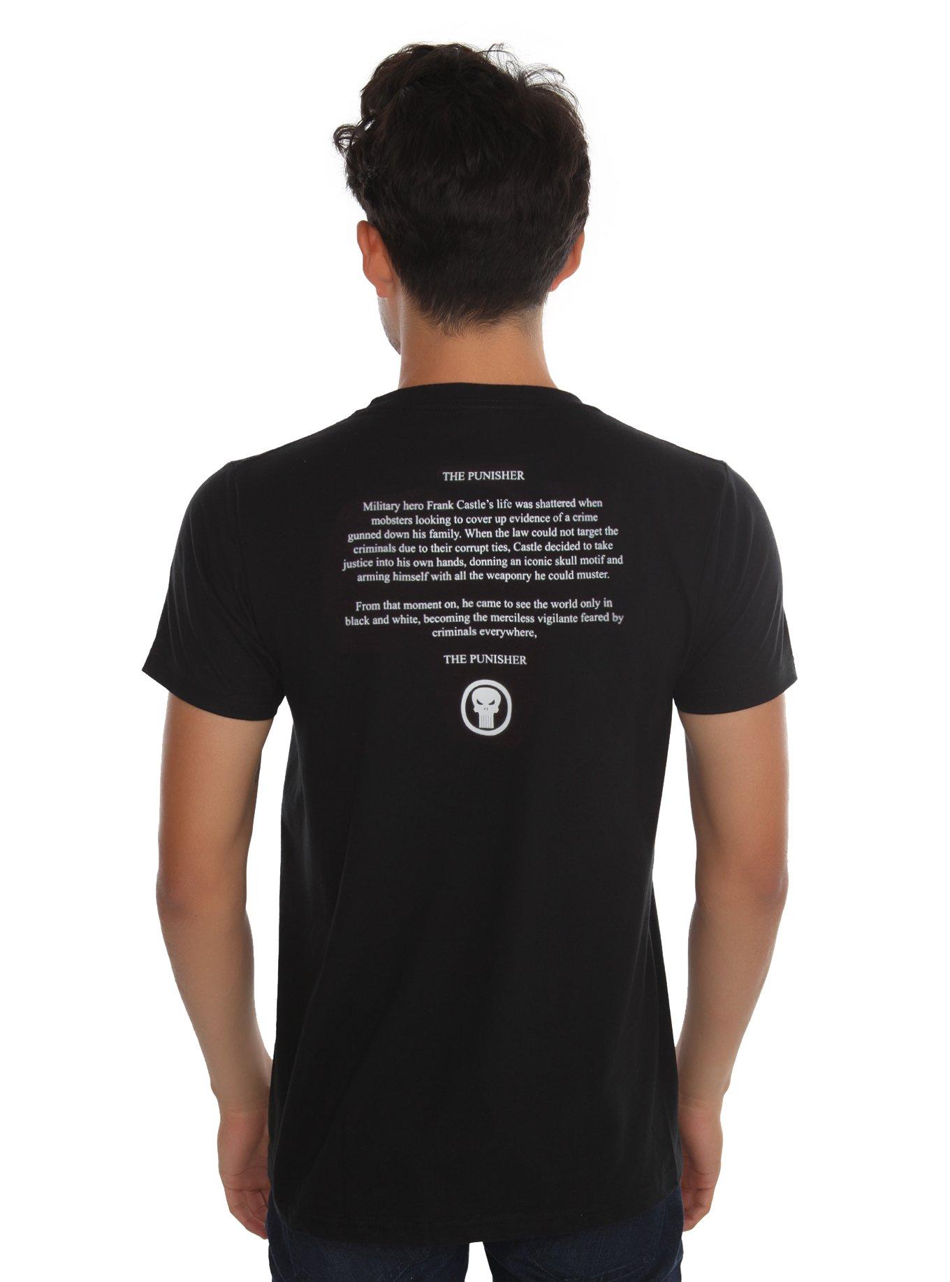 Marvel Punisher Character Bio T-Shirt, , alternate