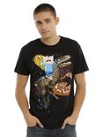 Adventure Time Finn & Jake & Raptor T-Shirt, , alternate