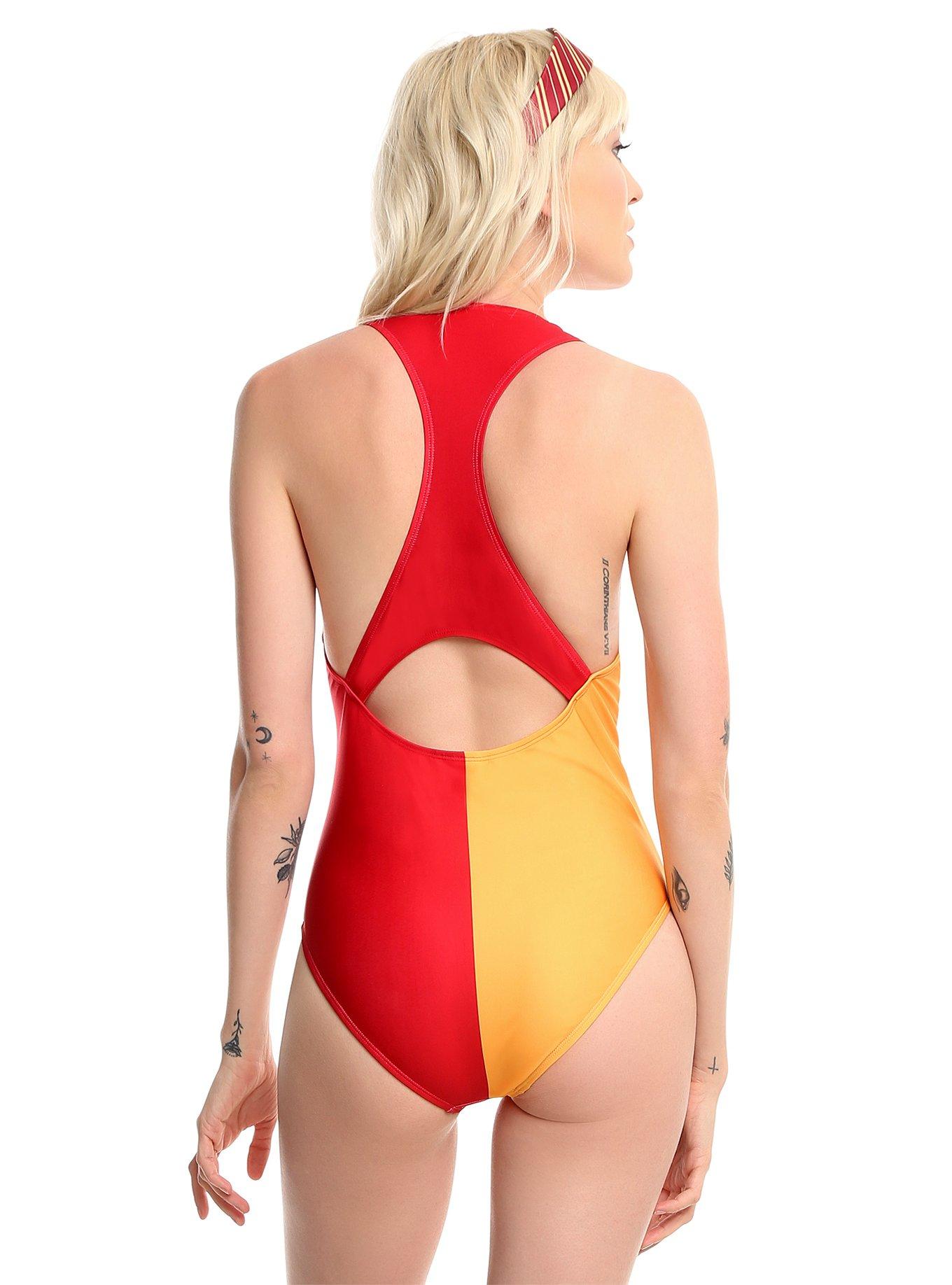 Harry Potter Gryffindor Quidditch Swimsuit, , alternate