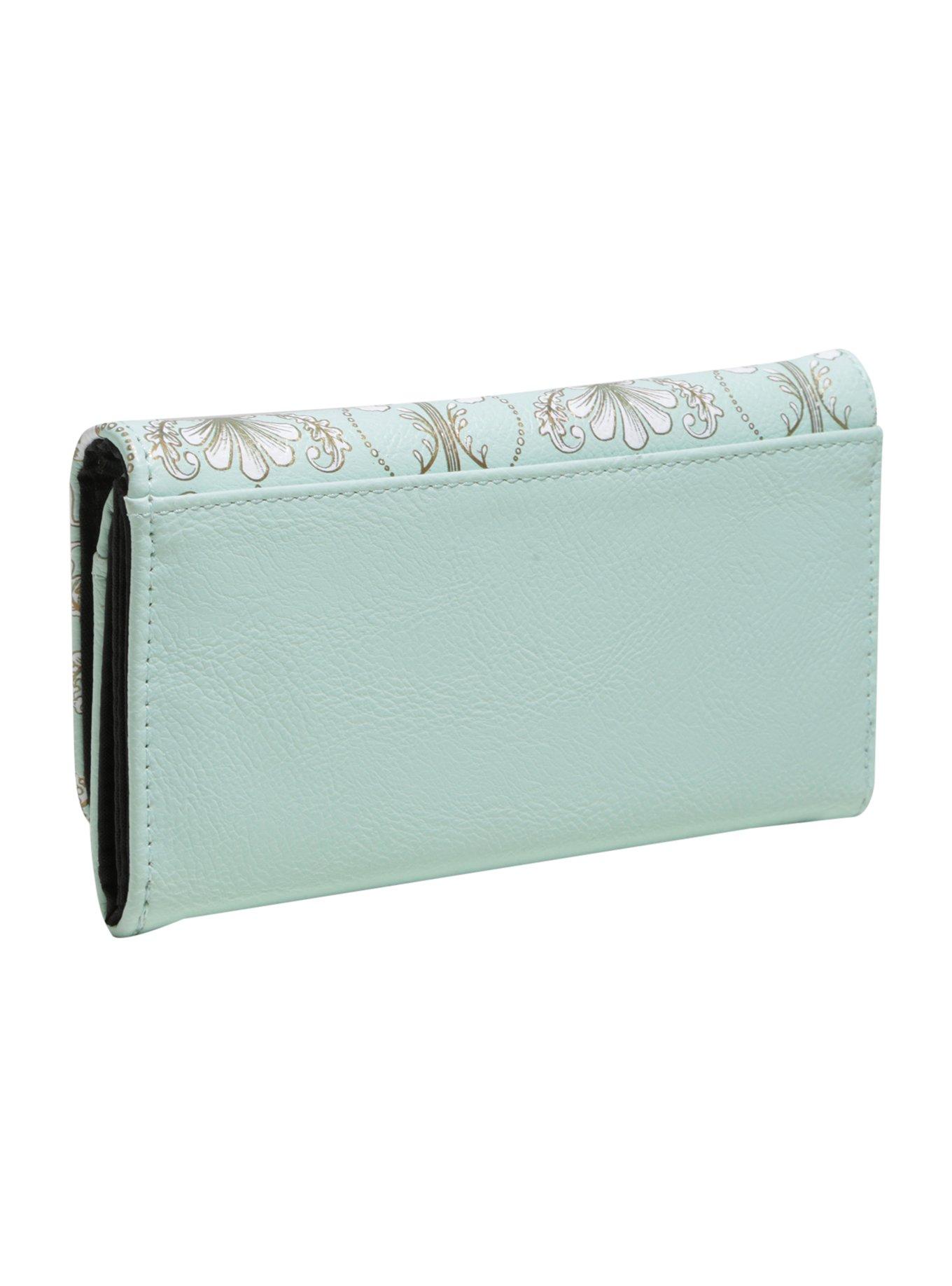 Loungefly Disney The Little Mermaid Gold Shell Flap Wallet, , alternate