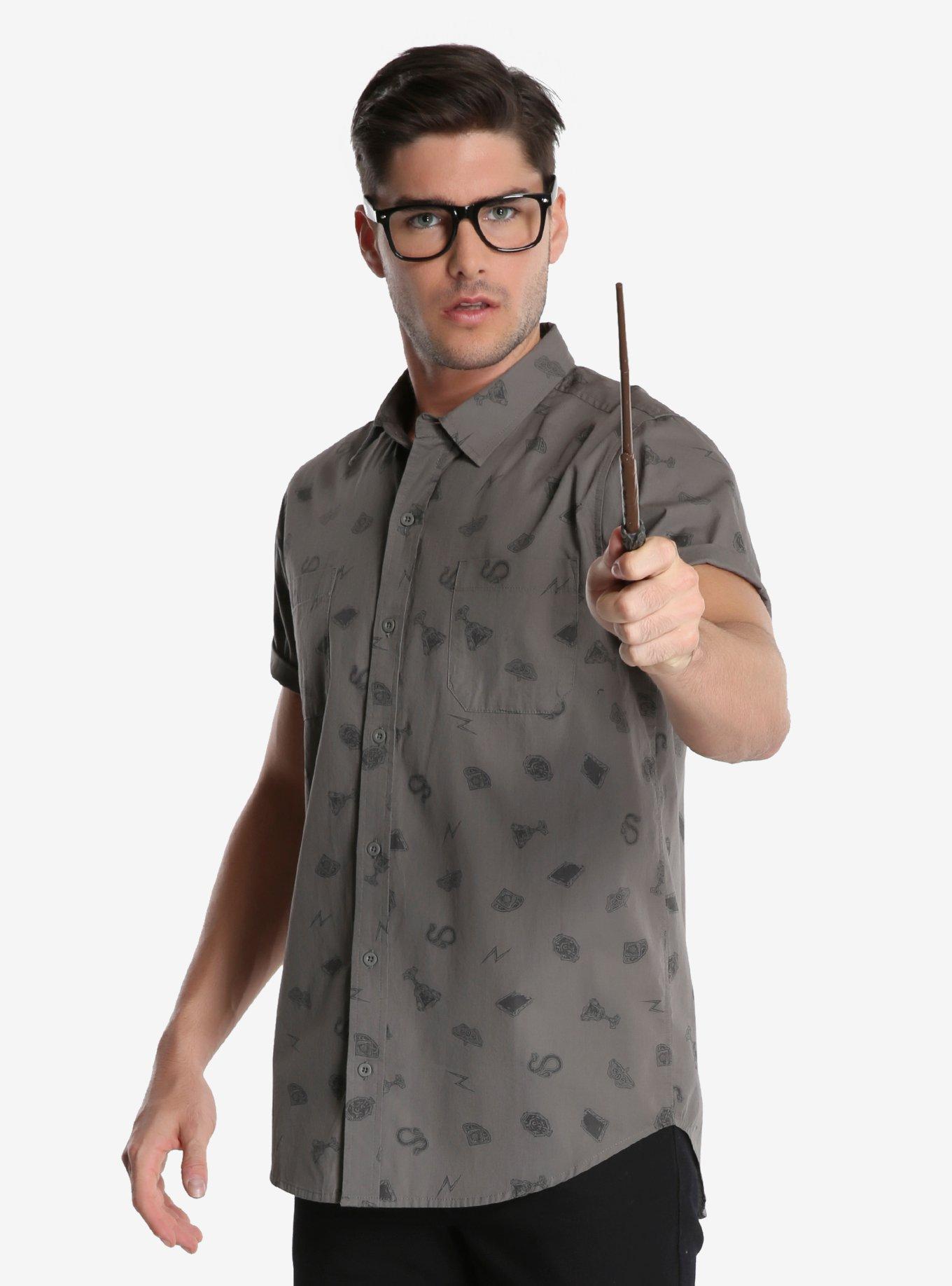 Harry Potter Horcrux Woven Button-Up, , alternate