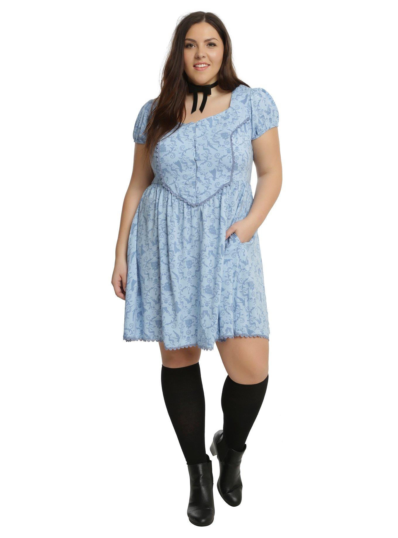 Disney Peter Pan Never Land Icon Dress Plus Size, , alternate
