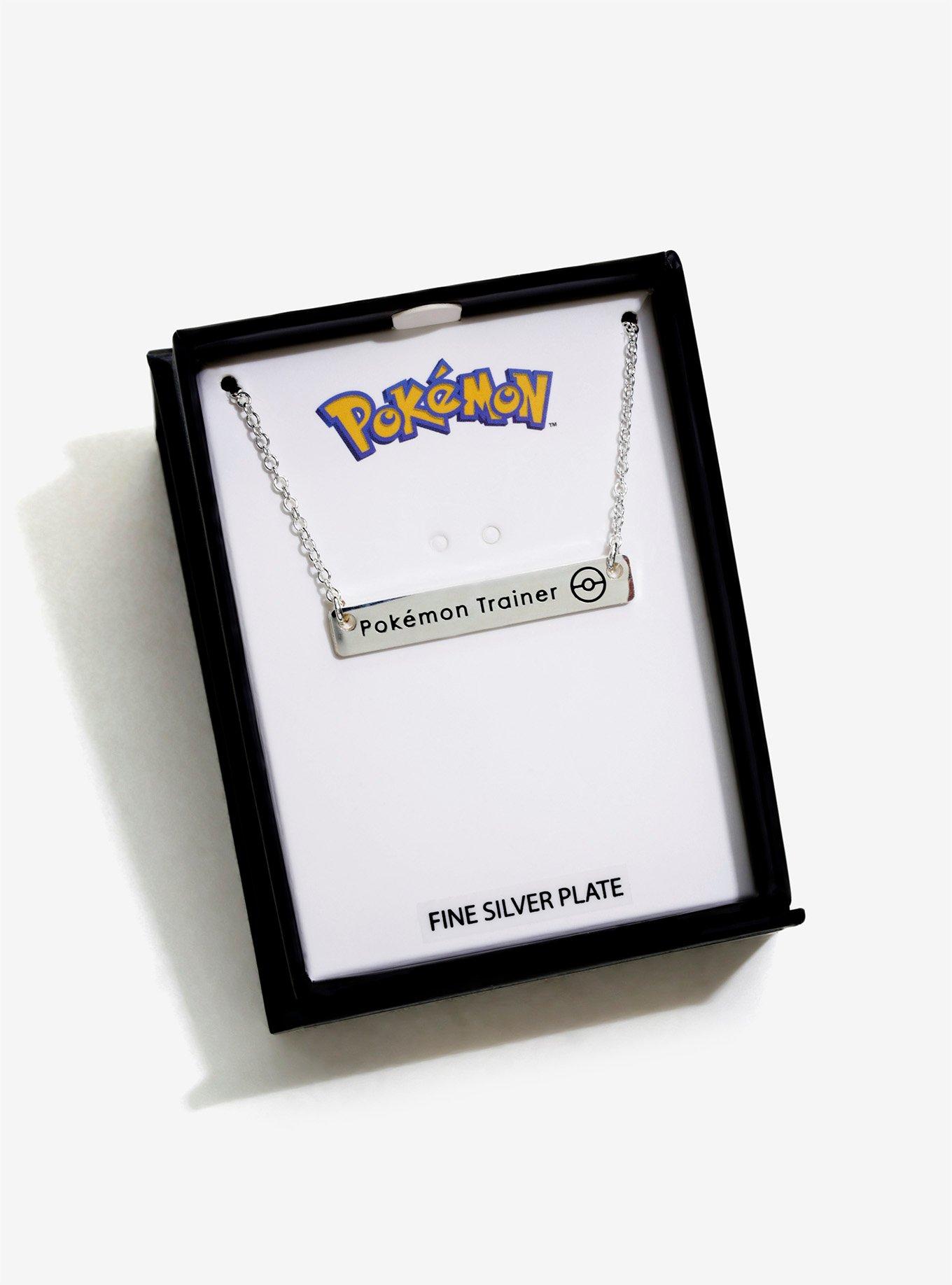 Pokémon Trainer Silver Bar Necklace, , alternate