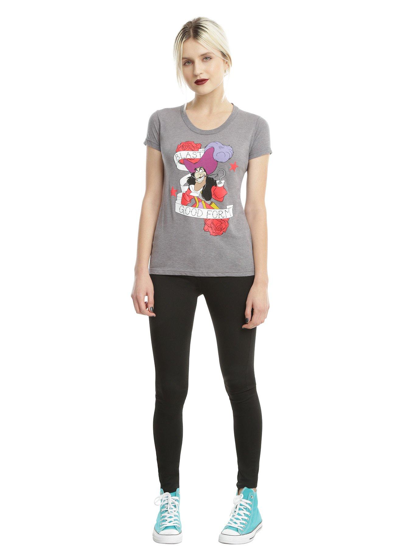 Disney Peter Pan Captain Hook Blast Good Form Girls T-Shirt, , alternate