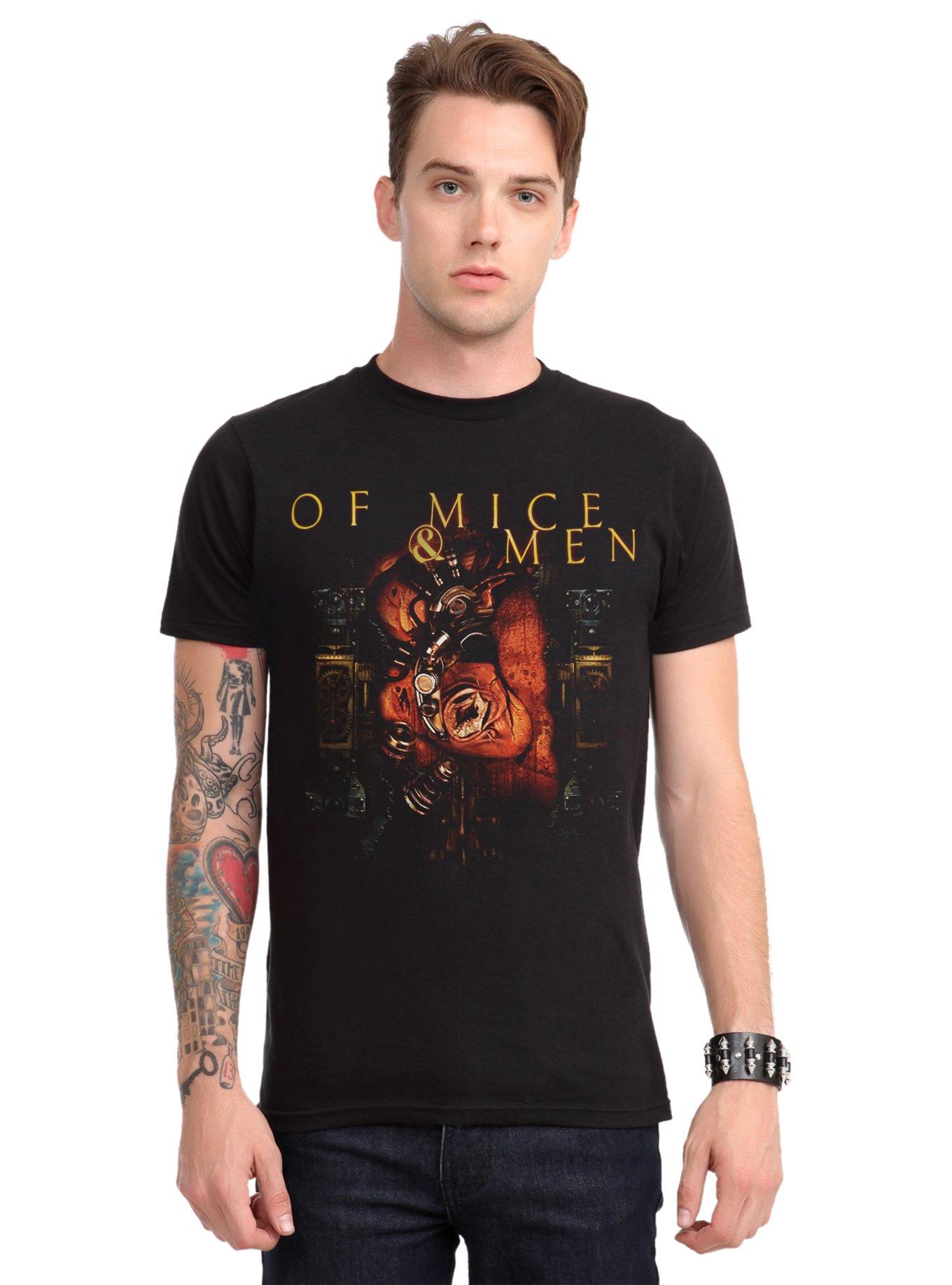 Of Mice & Men Broken Gear Heart T-Shirt, , alternate