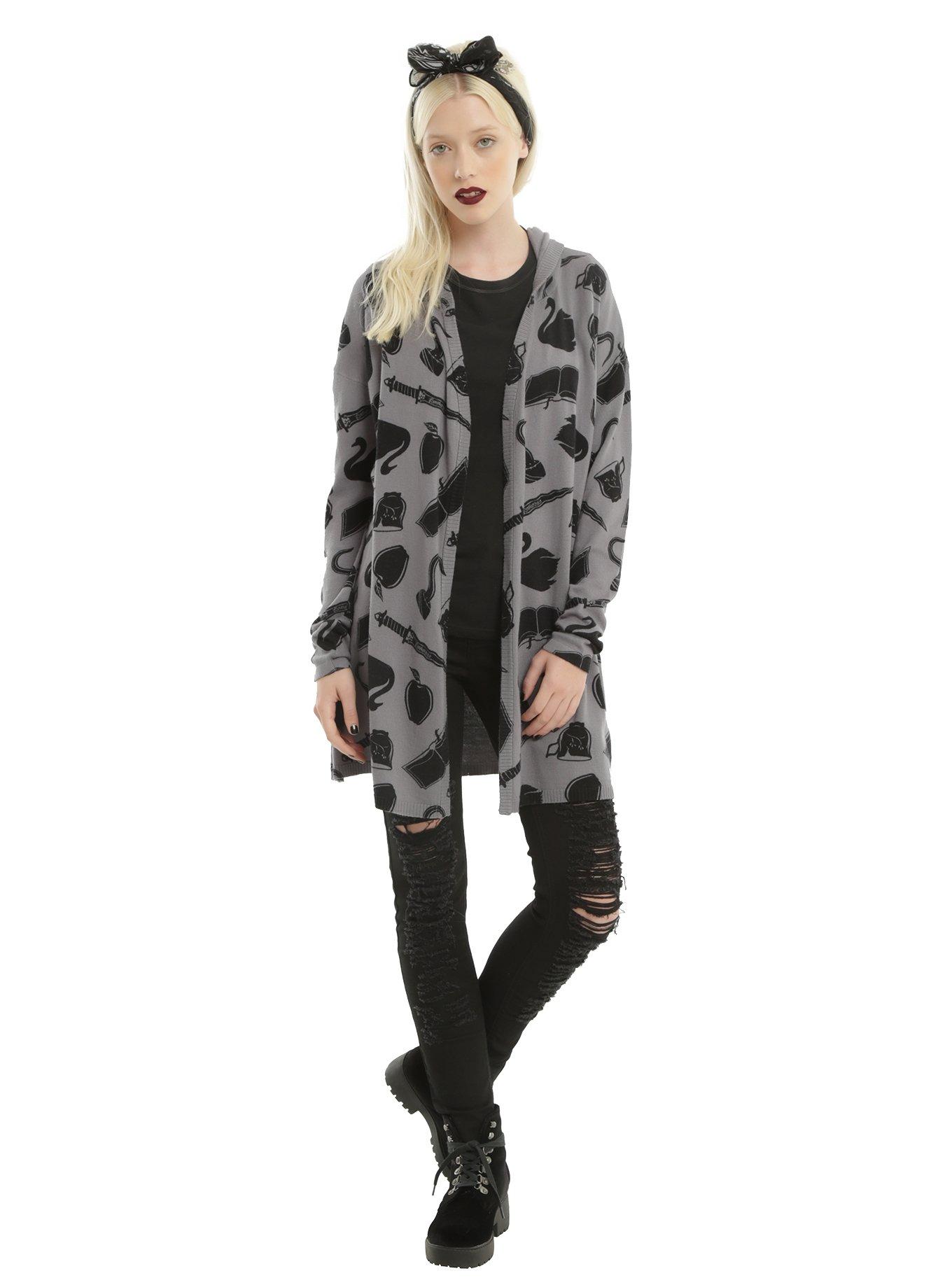 Once Upon A Time Symbols Girls Flyaway Cardigan , , alternate