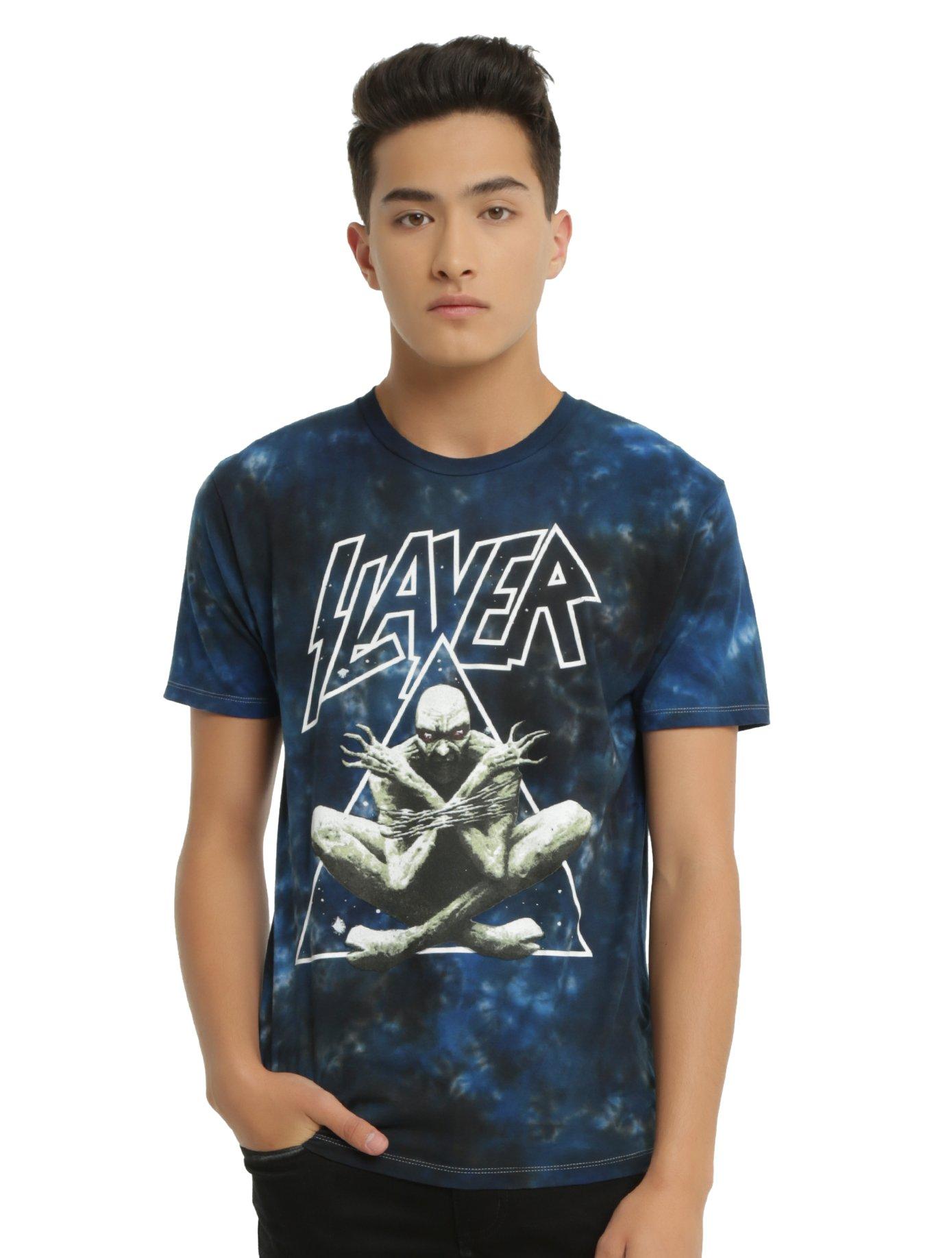 Slayer Triangle Demon Tie Dye T-Shirt, , alternate