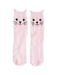 Blackheart Pink Kitty Ankle Socks, , alternate
