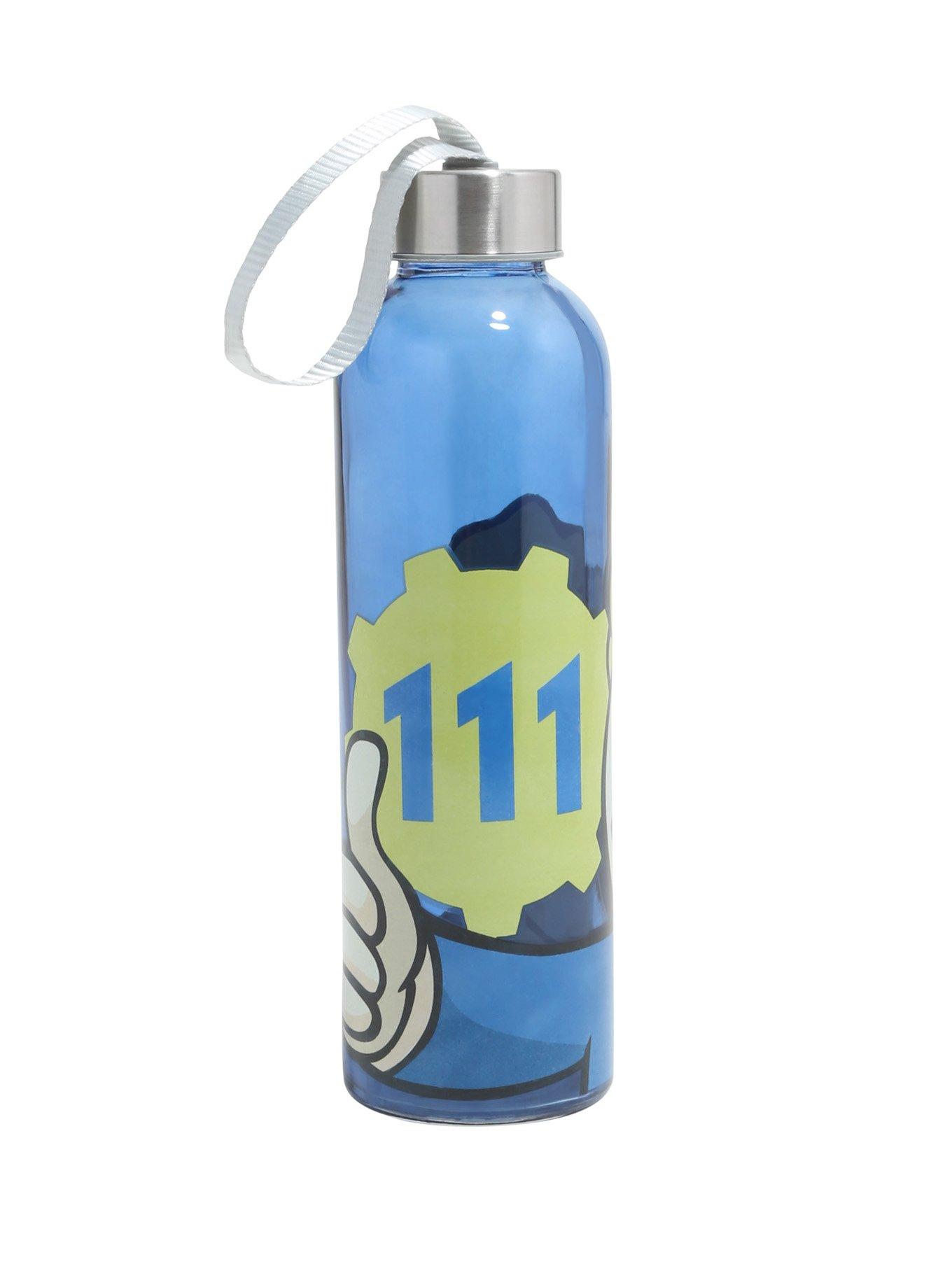 Fallout Vault Boy Glass Water Bottle, , alternate