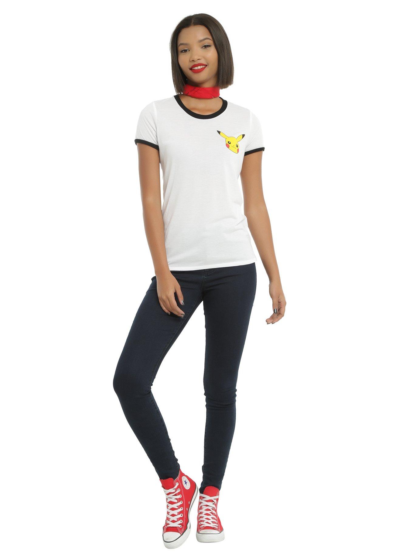 Pokemon Pikachu Girls Ringer T-Shirt, , alternate