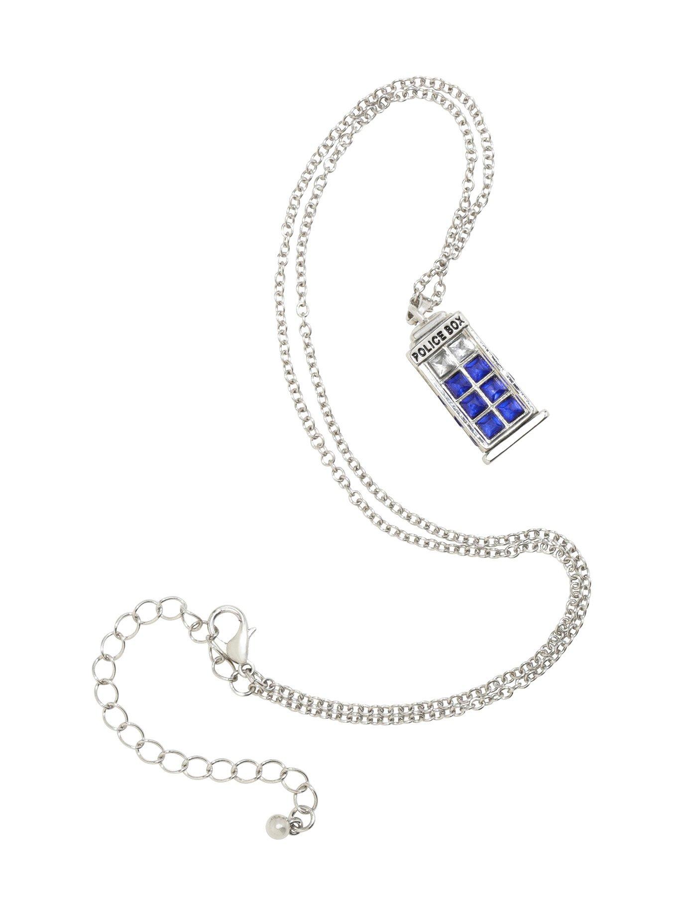 Doctor Who Bling TARDIS Necklace, , alternate