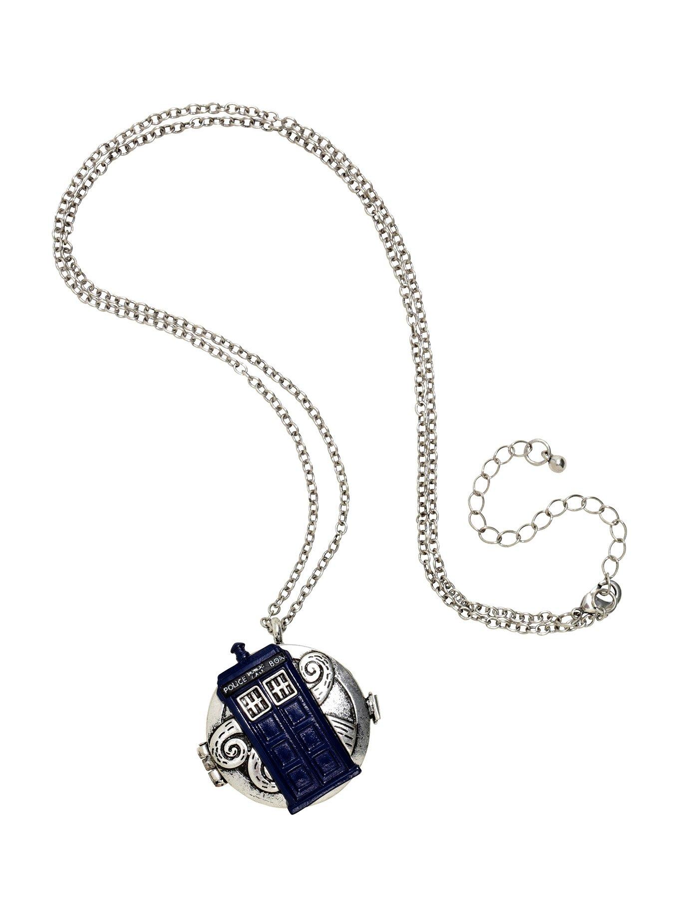 Doctor Who TARDIS Compass Necklace, , alternate