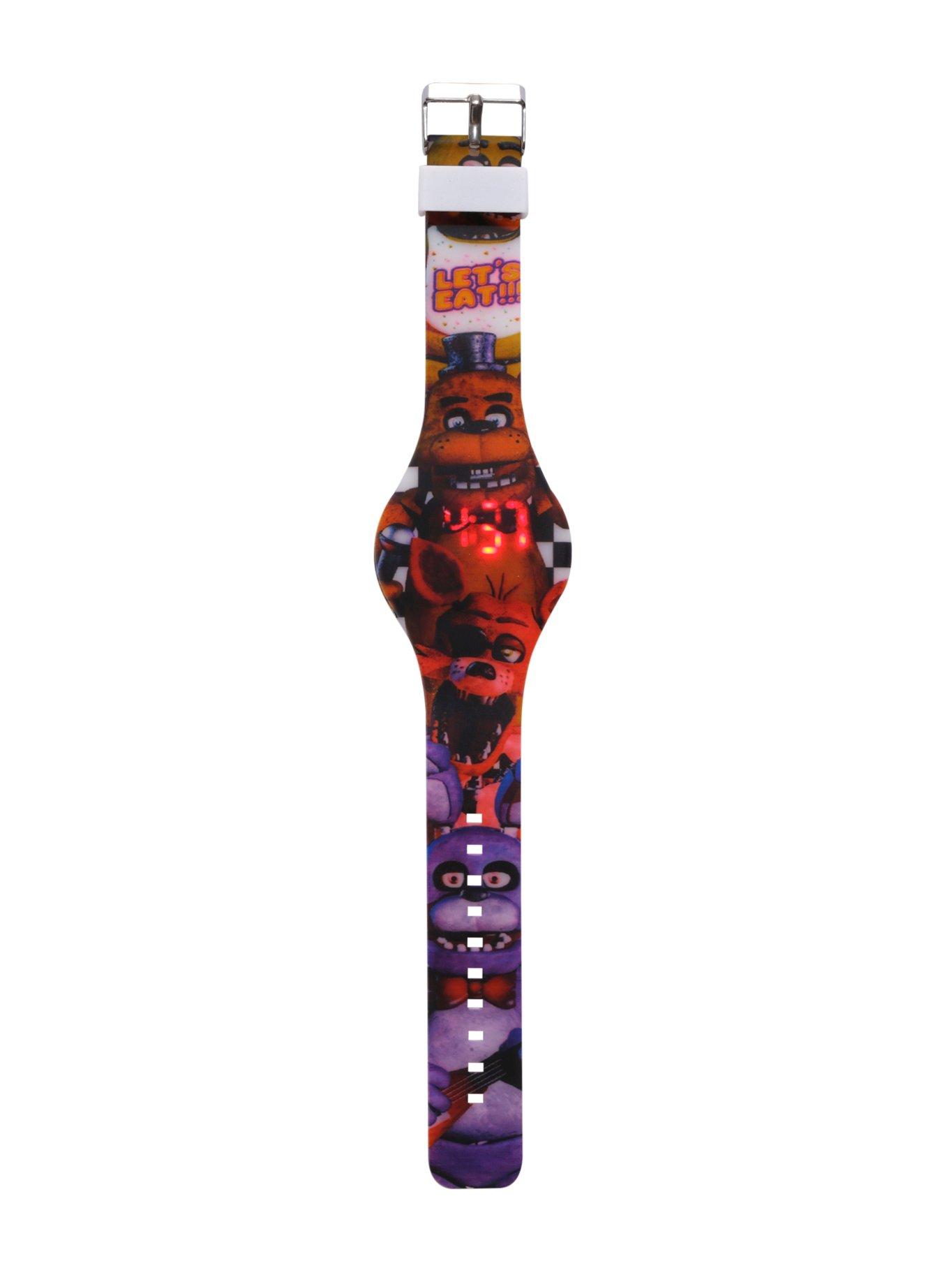 Five Nights At Freddy's Freddy Fazbear Rubber LED Watch, , alternate