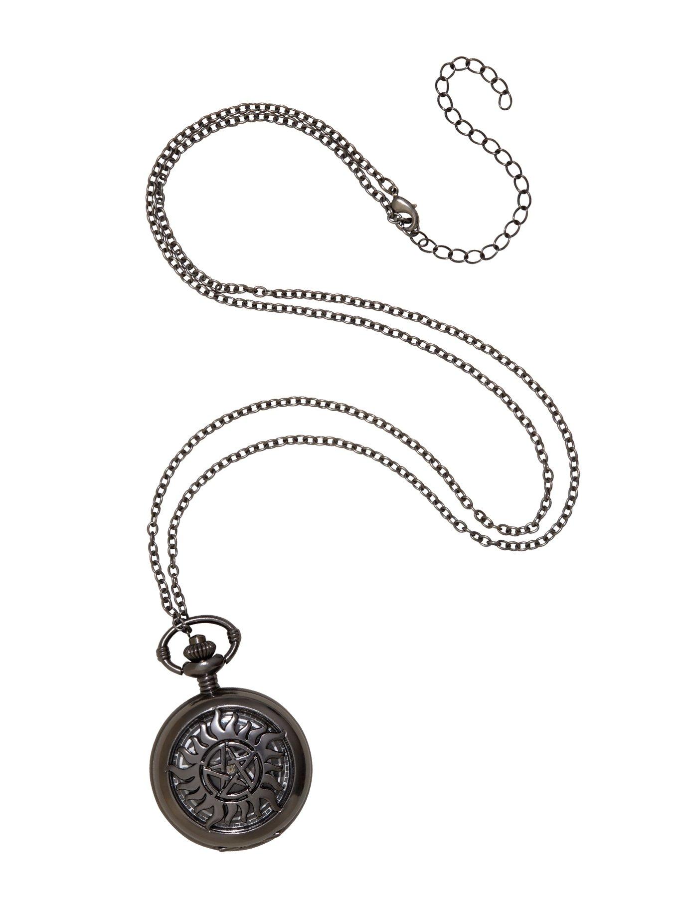Supernatural Anti-Possession Pocket Watch Necklace, , alternate